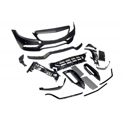 Paragolpes Delantero Mercedes W205 2014-2018 Coupe / 4P / SW look AMG C63 Plástico ABS