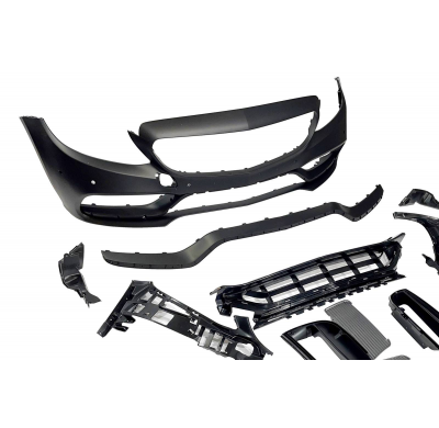 Paragolpes Delantero Mercedes W205 2014-2018 Coupe / 4P / SW look AMG C63 Plástico ABS