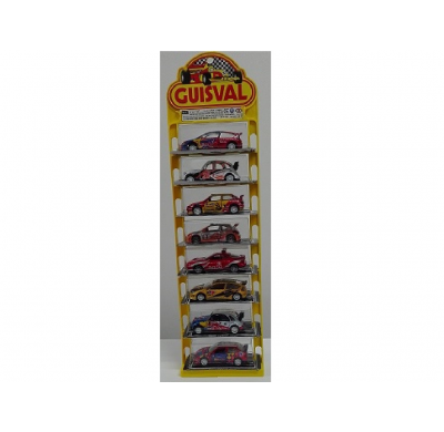 Coches Rally Escala 1:58 (Expositor 8 Unidades)