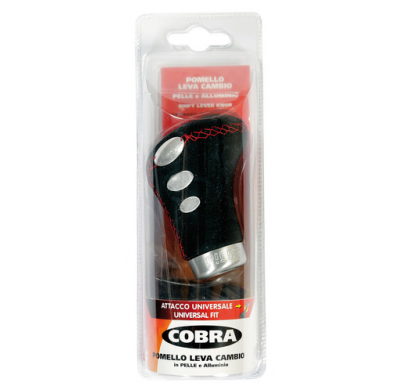 Pomo Cambio  Cuero Negro "Cobra"