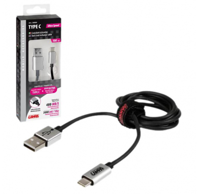 Cable Usb Y Micro Usb Tipo C 100 Cm Negro