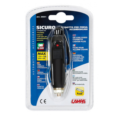 Enchufe Mechero Sicuro Indicador Led 12/24v