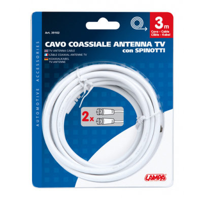 Cable Coaxial Para Antena Tv Globo 3 Metros