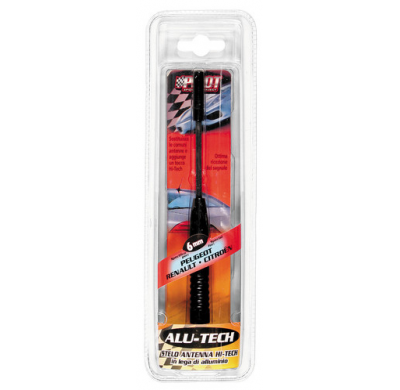 Antena Alutech Altura 24 Cm Acople 6 Mm ø Para Peugeot