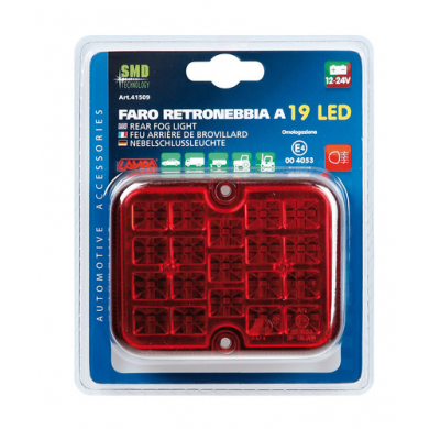 Faro 19 Led Rojo 12/24v