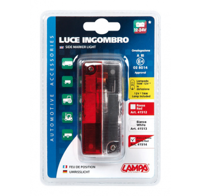 Piloto Rojo/Blanco 12/24v T4w