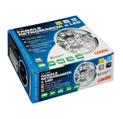 Faro Trasero Redondo Homologado 14 Led 12/24v Marcha Atras