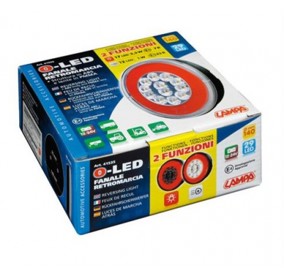 Faro Trasero Redondo Homologado 29 Led 12/24v Marcha Atras Y Posicion