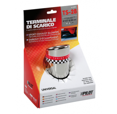 Tubo De Escape Acero Inoxidable Ts 28 Diametro 33-46 Cm