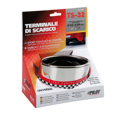 Tubo De Escape Acero Inoxidable Ts 32 Diametro 53-59 Mm