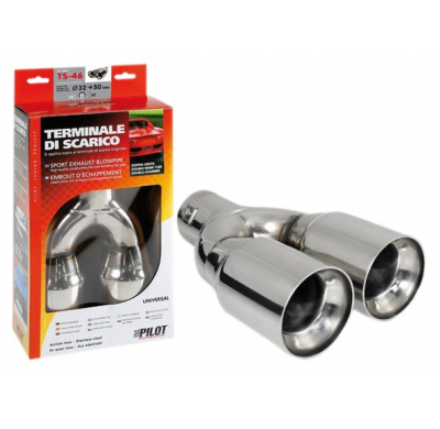 Tubo Escape Tip Ts-46 Acero Inoxidable Diam 32-50mm