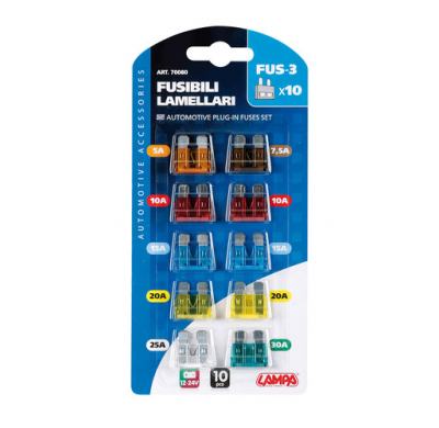 Fusibles Planos 10 Piezas