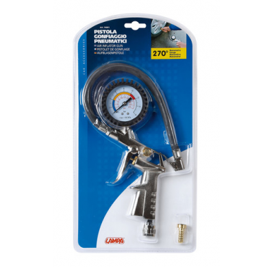 Pistola Hincha Neumaticos Con Manometro Medidor De Presion
