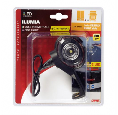 Piloto Perimetral Led 24v  Derecha Montaje En L