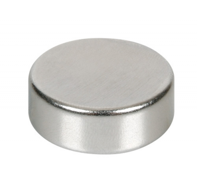 Iman Redondo Base Plana 25 Mm Diametro 10 Mm Alto Fuerza Magnetica 35 N