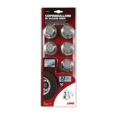 Embellecedor Tornillo Rueda 32 Mm Acero Inoxidable (10 Unidades)