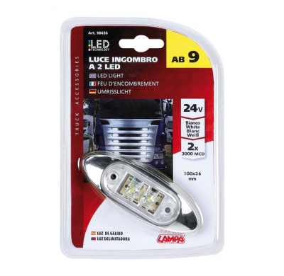 Luz De Galibo Ab9 2 Led 24v Blanco