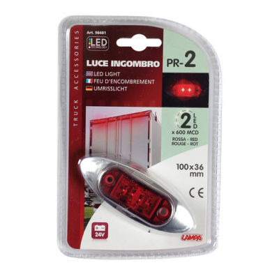 Luz Galibo 2 Led 24v Roja