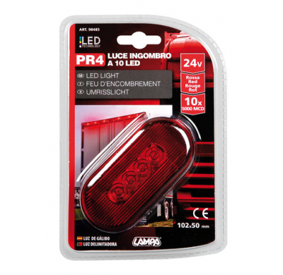 Luz Trasera 10 Leds Roja 24v