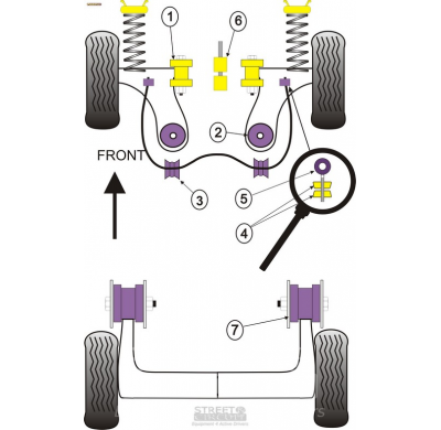 Powerflex Silentblock PowerAlign Camber Bolt Kit (12mm) VOLKSWAGEN Lupo (1999 - 2006)