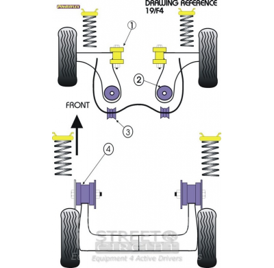 Powerflex Silentblock Front Anti Roll Bar Mounting Bush 16mm FORD Puma 1997-2001