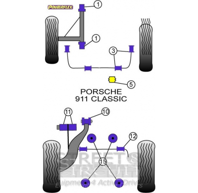 Powerflex Silentblock Front Wishbone Inner Bush PORSCHE 911 Classic (1977 - 1986)