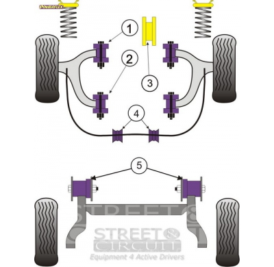 Powerflex Silentblock Front Subframe Bush OPEL Zafira A (1999-2004)