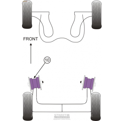 Powerflex Silentblock Rear Beam Mounting Bush DAEWOO Kalos/Gentra (2002-2011)