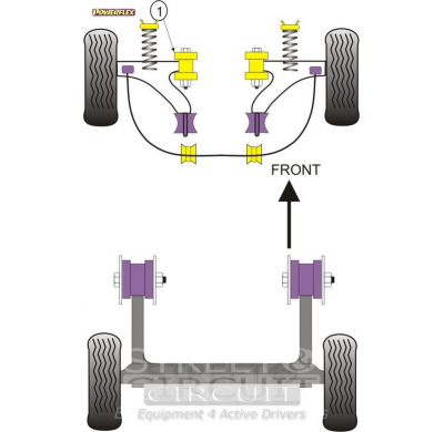 Powerflex Silentblock PowerAlign Camber Bolt Kit (10mm) FIAT Punto MK1 (1993 - 1999)