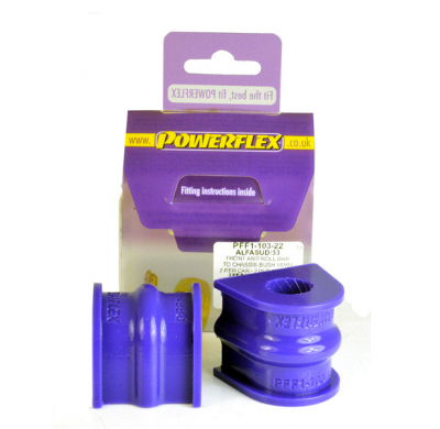 Powerflex Silentblock Front Anti Roll Bar To Chassis Bush 22mm ALFA ROMEO Sud, Sprint, 33