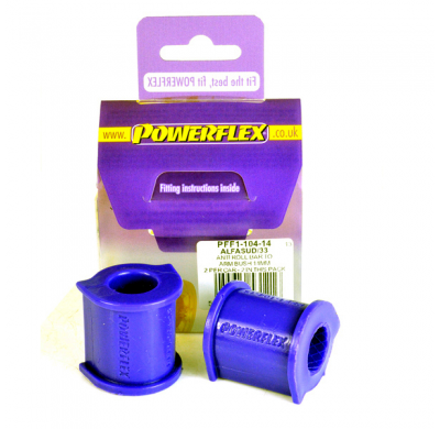Powerflex Silentblock de la barra estabilizadora delantera al brazo 14mm ALFA ROMEO Sud, Sprint, 33