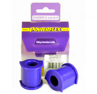 Powerflex Silentblock de la barra estabilizadora delantera al brazo 18mm ALFA ROMEO Sud, Sprint, 33