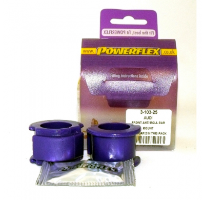 Powerflex Silentblock Front Anti Roll Bar Mount 25mm AUDI Cabriolet (1992 - 2000)