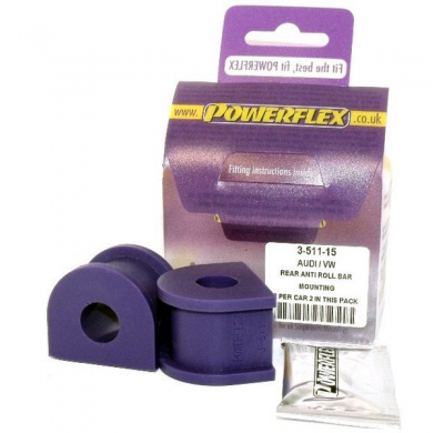 Powerflex Silentblock Rear Anti Roll Bar Mounting 15mm SKODA Octavia Mk1 Typ 1U 4WD (1996-2004)