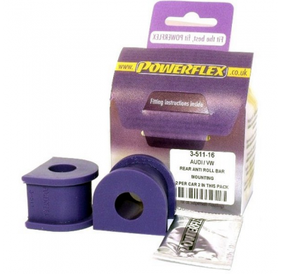 Powerflex Silentblock Rear Anti Roll Bar Mounting 16mm SKODA Octavia Mk1 Typ 1U 4WD (1996-2004)