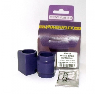 Powerflex Silentblock Front Anti Roll Bar Mounting Bush 25mm BMW E28 5 Series (1982 - 1988), E24 6 Series (1982 - 1989)