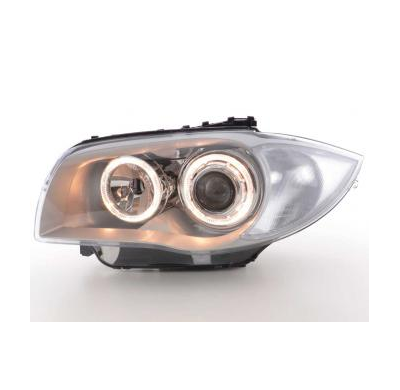 Faros Angel Eyes Bmw 1er Typ E87 Bj. 04- Chrom