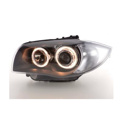 Faros Angel Eyes Bmw 1er Typ E87 Bj. 04- Negro
