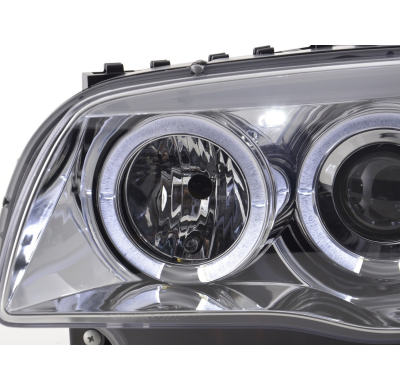 Faros Angel Eyes Bmw 1er E87/E81 04-07 Cromado
