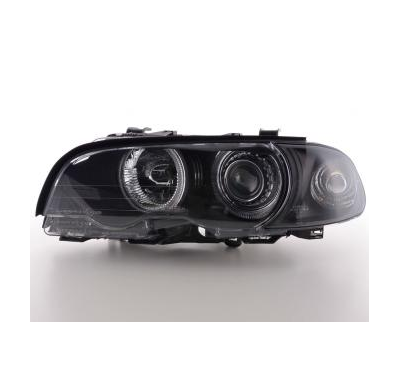 Faros Angel Eyes Bmw 3er Coupe Typ E46 Bj. 98-01 Negro