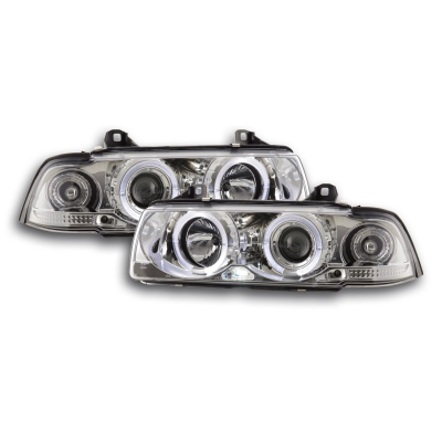 Faros Angel Eyes Bmw 3er E36 Coupe 92-98 Cromado