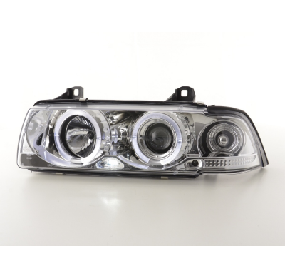 Faros Angel Eyes Bmw 3er E36 Coupe 92-98 Cromado