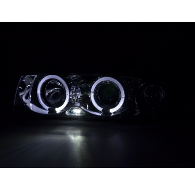 Faros Angel Eyes Bmw 3er E36 Coupe 92-98 Cromado