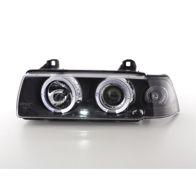 Faros Angel Eyes Bmw 3er E36 Saloon 92-98 Negro