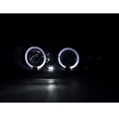 Faros Angel Eyes Bmw 3er E36 Saloon 92-98 Negro