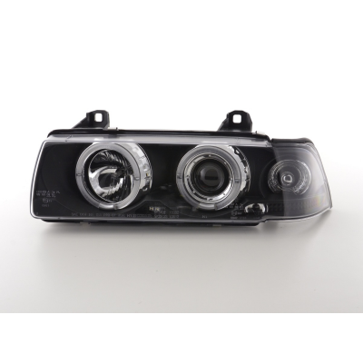 Faros Angel Eyes Bmw 3er E36 Saloon 92-98 Negro