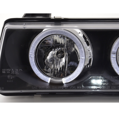 Faros Angel Eyes Bmw 3er E36 Saloon 92-98 Negro