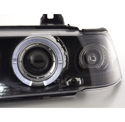 Faros Angel Eyes Bmw 3er E36 Saloon 92-98 Negro