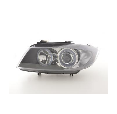 Faros Angel Eyes Bmw 3er Sedan Typ E90 Bj. 05-08 Negro