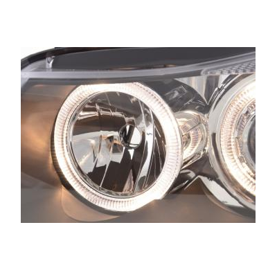 Faros Angel Eyes Bmw 3er Sedan Typ E90 Bj. 05-08 Negro